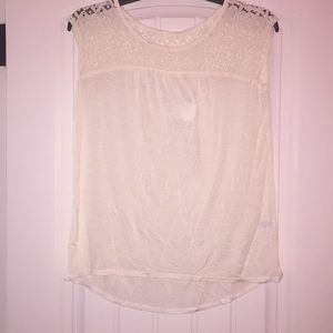 White Lacy Top